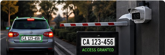 License plate recognition security system