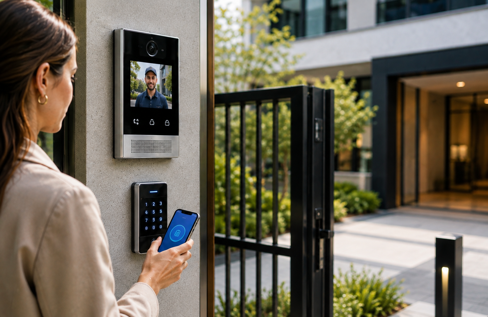 Access control keypad and video intercom system